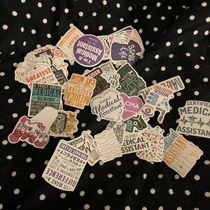 Medical assistant stickers